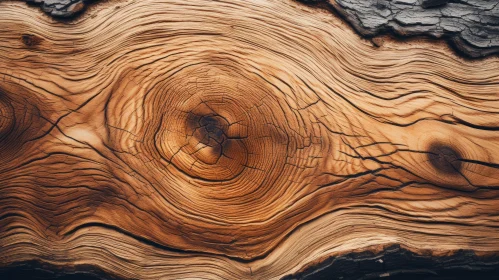 Weathered Tree Stump Texture Close-Up