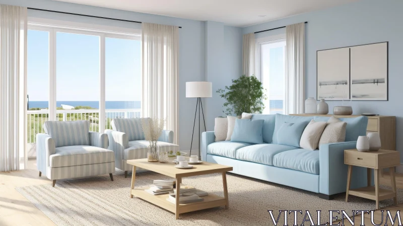 AI ART Modern Living Room Interior Design