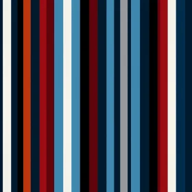 Modern Vertical Stripes Pattern in Blue, Red, Gray