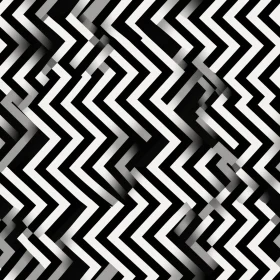 Black and White Geometric Chevrons Pattern
