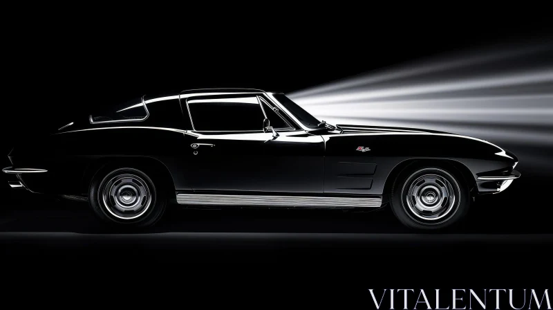 Classic 1967 Chevrolet Corvette Sting Ray Profile Image AI Image