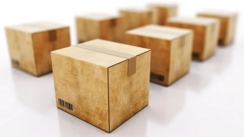 Unique and Striking Cardboard Box Composition
