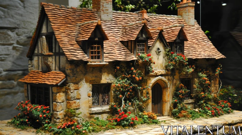 Charming Stone Cottage with Flowers | Captivating Architecture AI Image