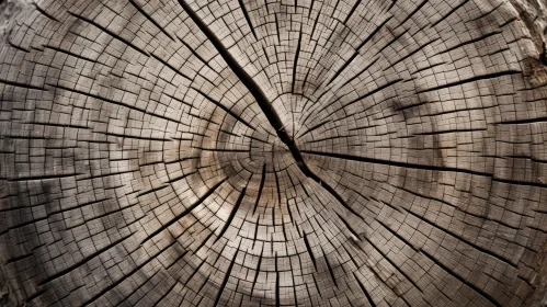 Dark Wood Texture with Visible Rings