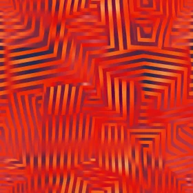 Intriguing Geometric Pattern - Orange and Red Design