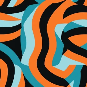 Colorful Waves Seamless Pattern - Abstract Design