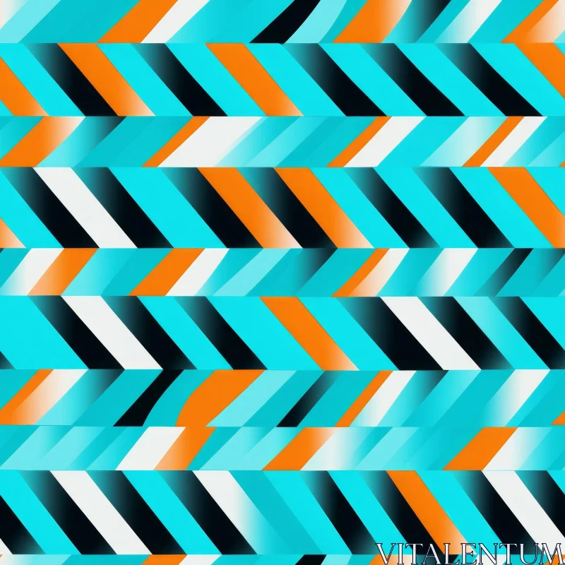 AI ART Subtle Blue Geometric Pattern with Herringbone Stripes