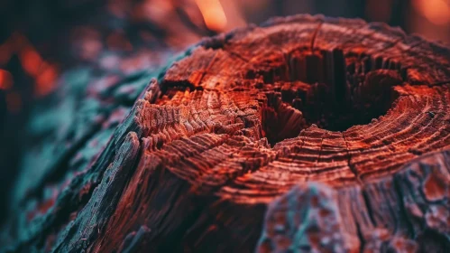 Ancient Tree Stump: A Captivating Close-up Photography