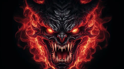 Sinister Demon Fantasy Illustration