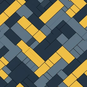 Blue and Yellow Geometric Pattern - Seamless Design