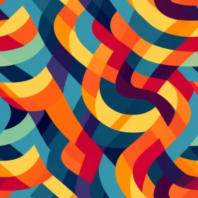 Colorful Abstract Pattern - Dynamic Energy and Movement