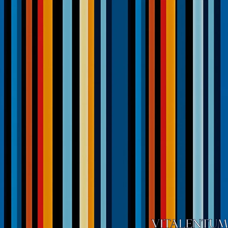 AI ART Colorful Vertical Stripes Pattern - Symmetrical Design