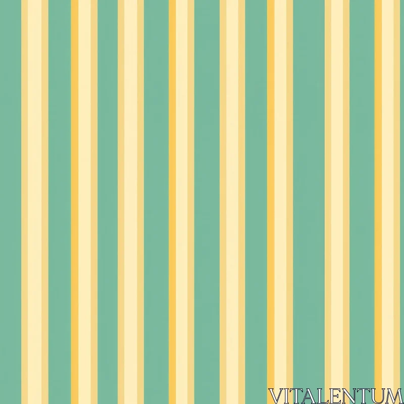 Sage Green and Mustard Yellow Stripes Pattern AI Image
