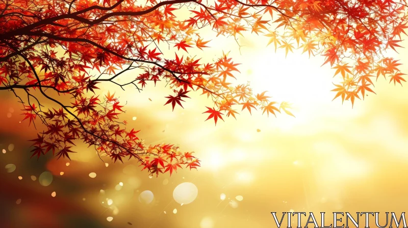 Captivating Fall Forest Landscape - Vibrant Colors and Serene Atmosphere AI Image