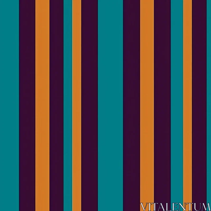 Modern Striped Pattern in Blue, Orange, and Purple AI Image