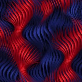 Red and Blue Waves Seamless Pattern