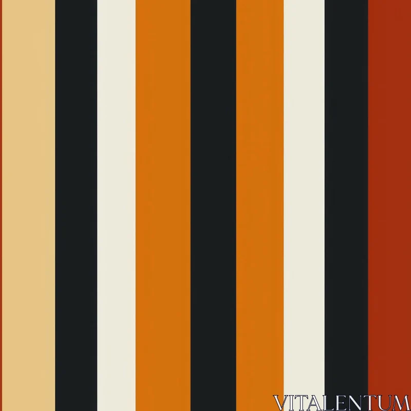 AI ART Fall Colors Vertical Stripes Pattern