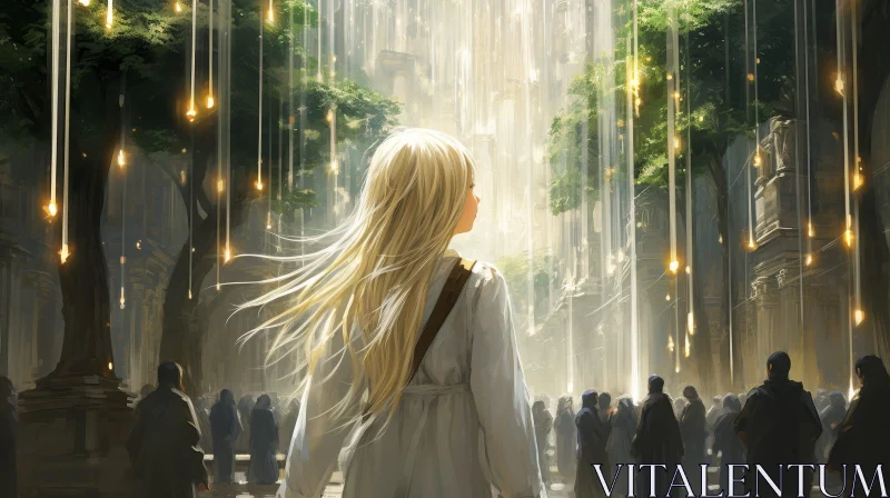 Enchanted Forest Girl - Fantasy Art AI Image