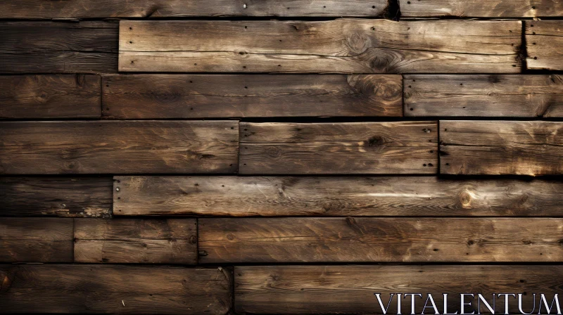 Dark Wood Wall Texture for Design Projects AI Image