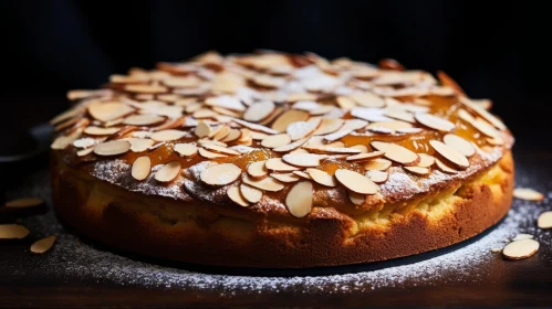 Delicious Almond Cake with Apricot Jam