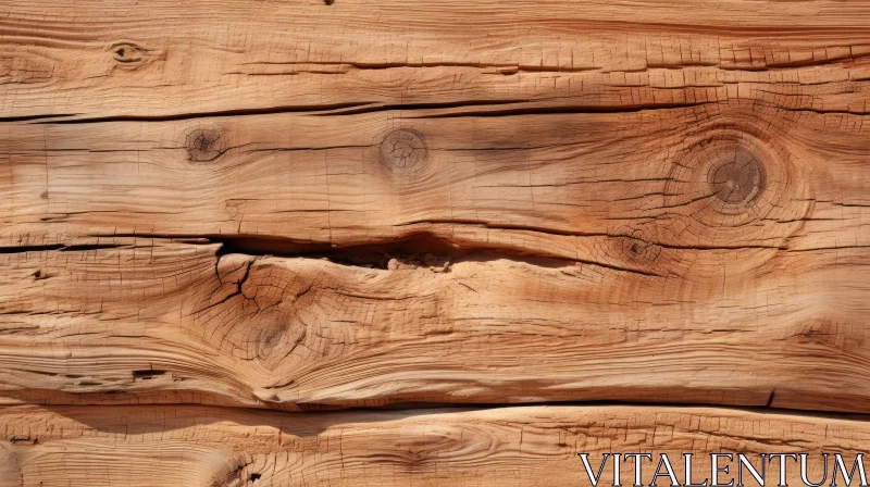 Rustic Wooden Surface Texture for Background Design AI Image