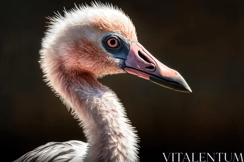 Elegant Flamingo Painting: A Captivating Display of Nature's Beauty AI Image