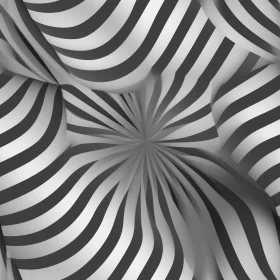 Monochrome Striped Spheres | Abstract 3D Rendering