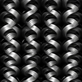 Twisted Metal Rods Seamless Pattern