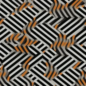 Black and White Geometric Diamond Pattern