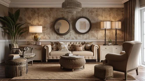 Classic Style Living Room Interior Design