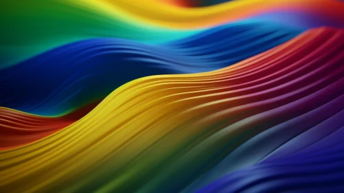 Colorful Abstract Background with Wavy Pattern