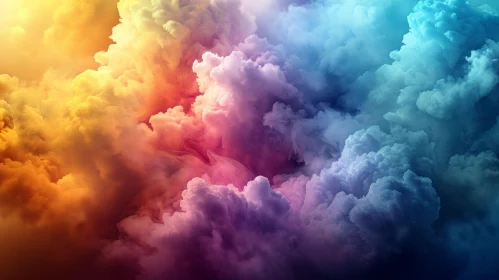Colorful Abstract Cloud Painting