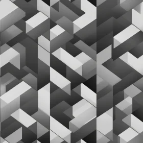 Geometric Gray and White Seamless Pattern