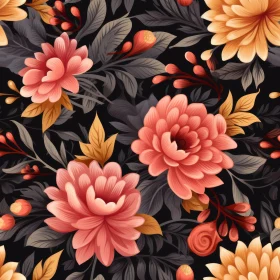 Dark Floral Seamless Pattern for Home Decor