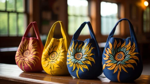 Handmade Sunflower Patterned Bags Collection