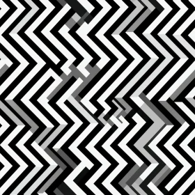 Monochrome Geometric Zigzag Pattern - Seamless Design