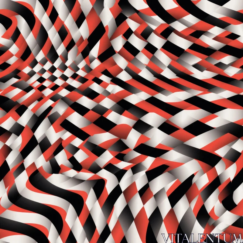 Colorful Abstract Stripes Pattern AI Image