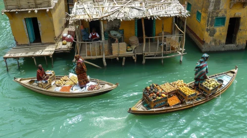 Exploring a Floating Market in Bangladesh