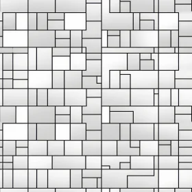 Grid Geometric Pattern - Black and White Design