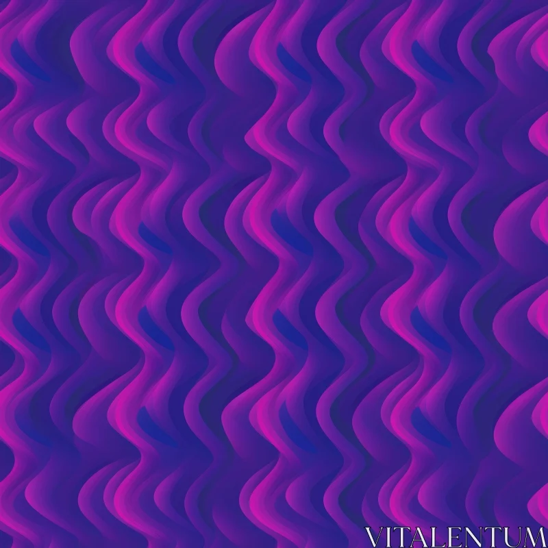 Purple and Blue Seamless Wave Pattern AI Image