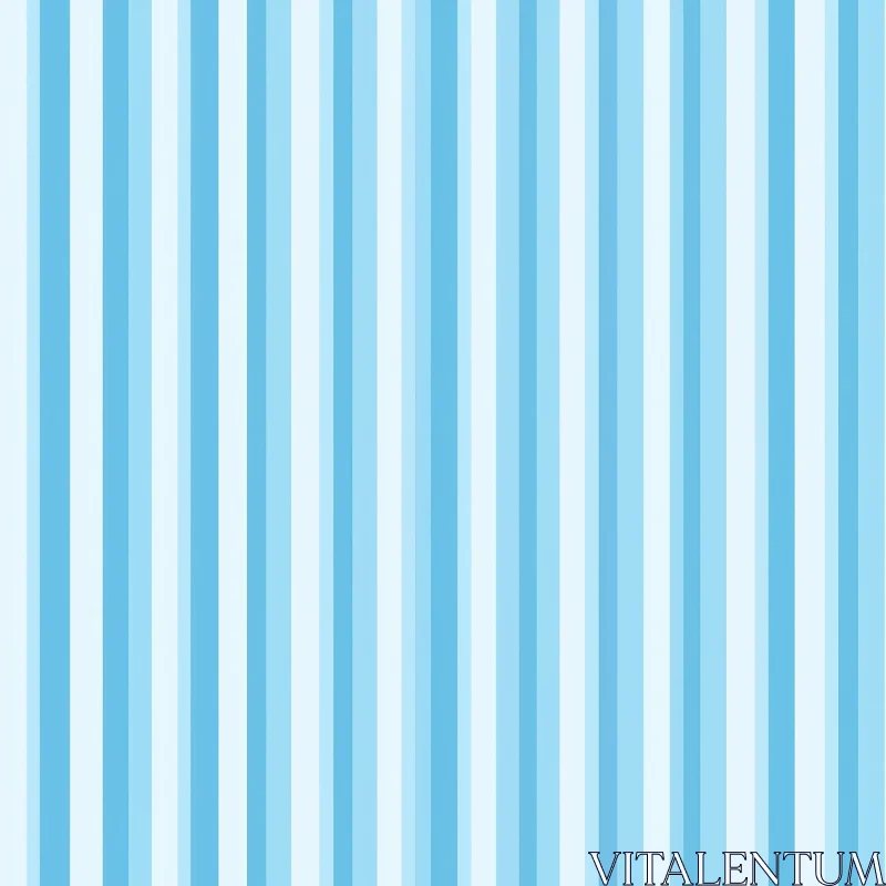 Blue and White Striped Pattern - Minimalist Design AI Image