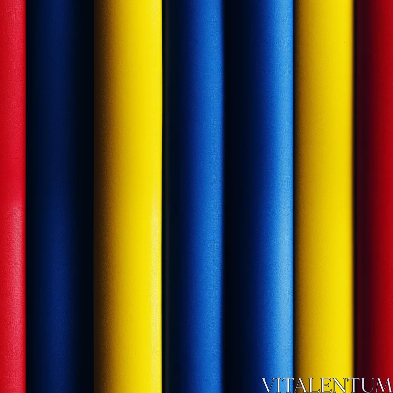 AI ART Colorful Leather Tubes Arrangement