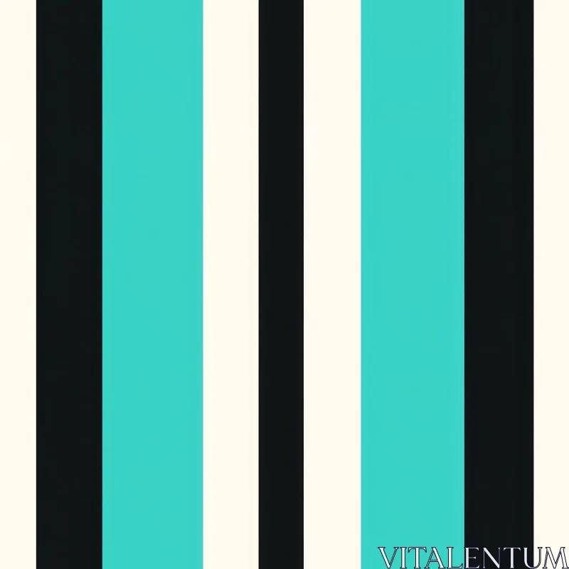 AI ART Symmetrical Turquoise Vertical Stripes Pattern