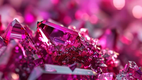 Close-up of Rough Pink Crystals | Natural Beauty