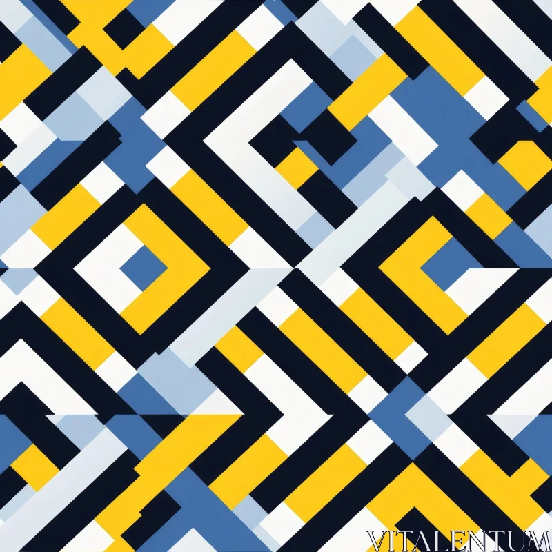 Intricate Geometric Pattern with Bright Colors AI Image
