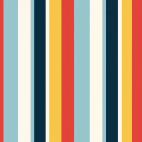 Retro Vertical Stripes Pattern | Seamless Design