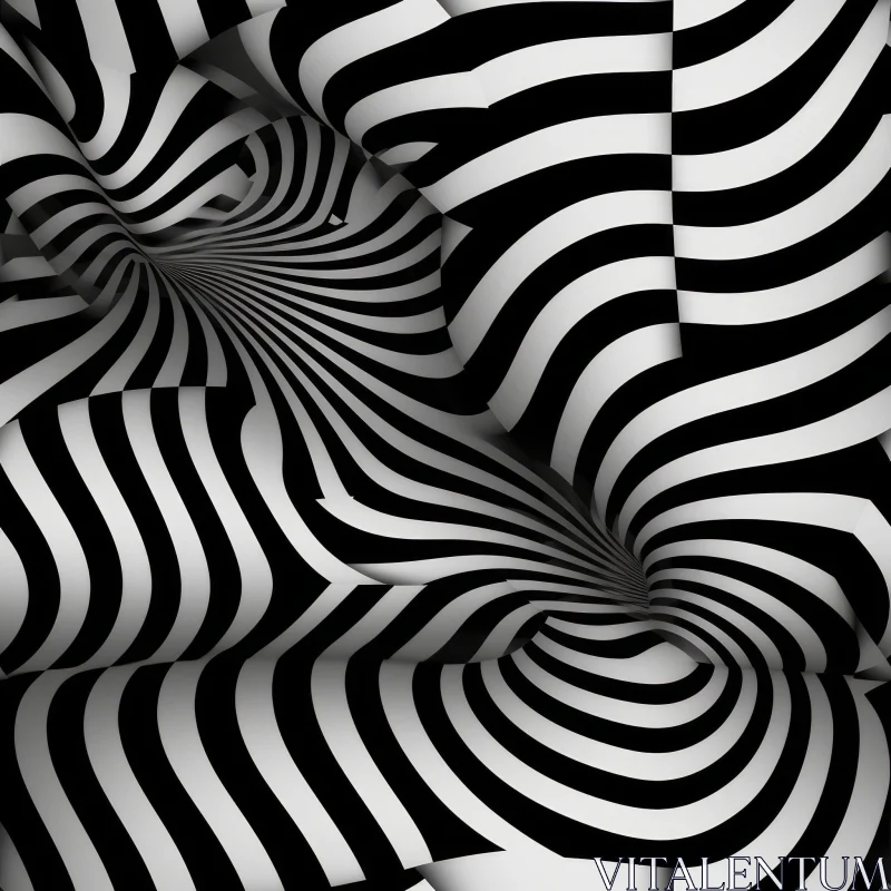 Rotating Circles Optical Illusion AI Image