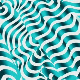 Blue and White Waves Seamless Pattern | Abstract Design
