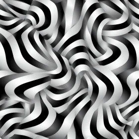 Modern Black and White Stripes - Vector Illustration