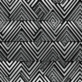 Monochrome Geometric Moroccan Tilework Pattern